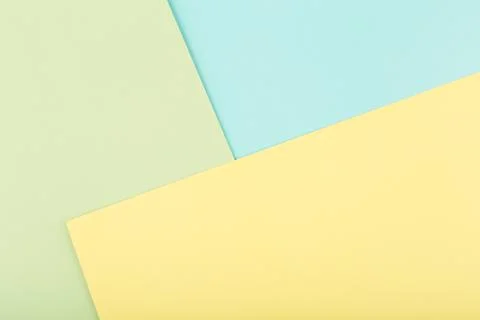 Elegant simple colored background made of light pastel green, yellow and mint Stock Photos