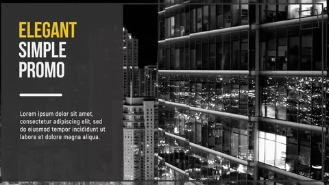 Elegant simple slideshow  After Effects	Stock