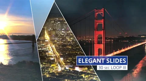 Elegant Slides 30s Loop III - After Effects Template Stock After Effects
