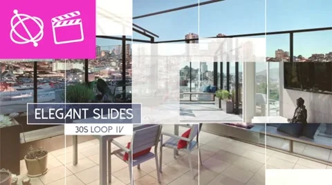 Elegant Slides 30s Loop IV - Apple Motion and Final Cut Pro X Template Stock After Effects
