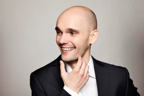 Elegant Smiling Man Stock Photos