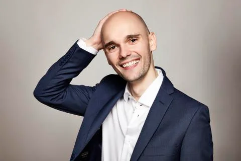 Elegant Smiling Man Stock Photos