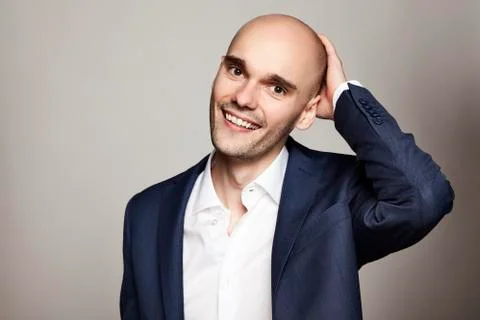 Elegant Smiling Man Stock Photos
