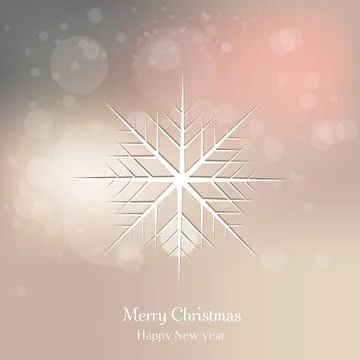 Elegant snowflake on abstract background Stock-Illustration