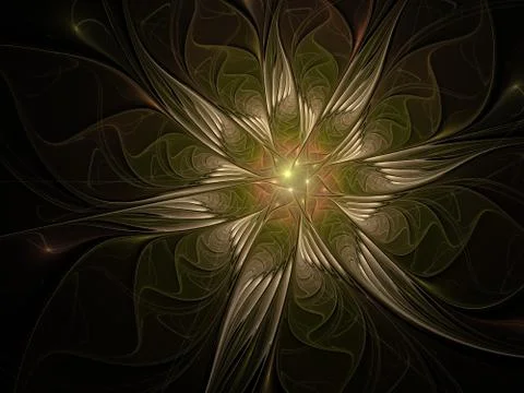 Elegant soft, extremely delicate and translucent flower composition with a si Stock Illustration