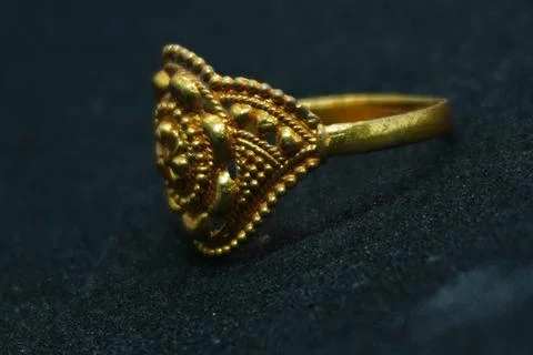 Elegant solid yellow and silver gold rings, necklaces, and more crafted Stock Photos