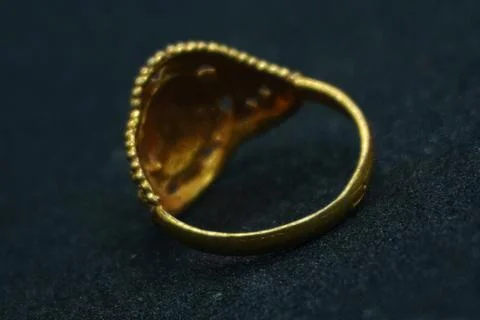 Elegant solid yellow and silver gold rings, necklaces, and more crafted Stock Photos