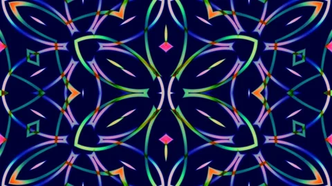 Elegant Sophisticated Stylish Complex Pattern Loop Colorful Lines Visuals Видео 151310348