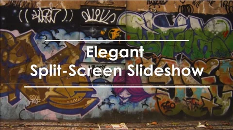 Elegant Split - Screen Slideshow Stock After Effects