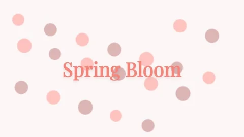 Elegant Spring Bloom Typography Concept for Seasonal Renewal and Fresh Start Stock Footage 336889734