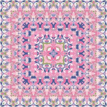 Elegant square pink abstract pattern. イラスト素材