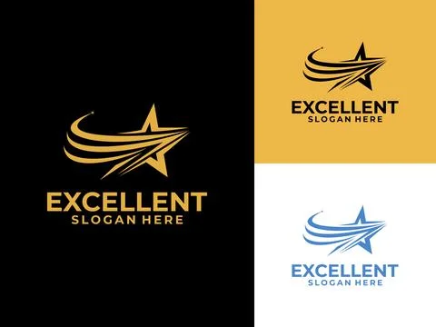 Elegant Star logo vector. Excellent star business logo design concept. Luxu.. Stock Illustration