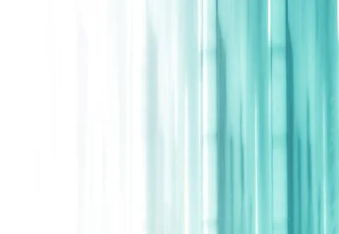 Elegant striped turquoise background pattern fading into white space Stock Photos