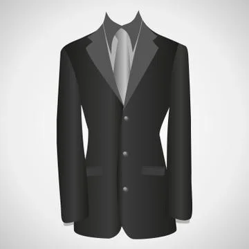 Elegant suit jacket Stock Illustration
