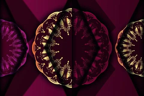 Elegant Symmetrical Floral Mandala Pattern With Vibrant Jewel Tone Colors 스톡 일러스트