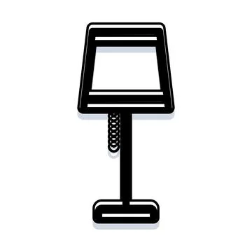 Elegant table lamp bringing light and style to interiors 스톡 일러스트
