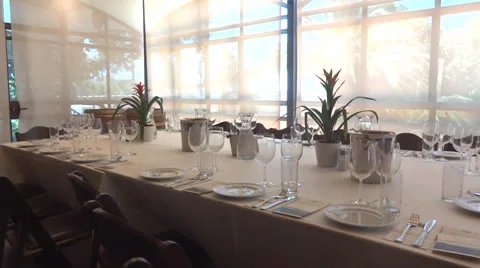 Elegant table set 스톡 동영상 25122080