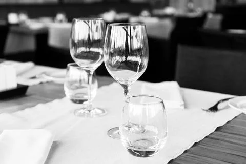 Elegant table set Stock Photos