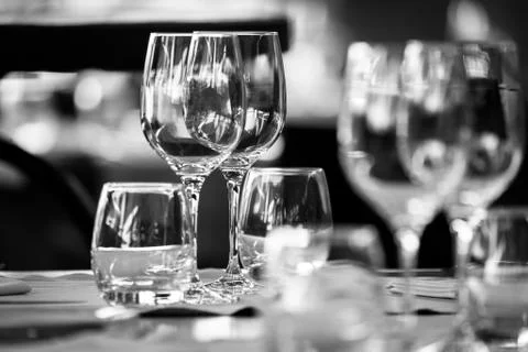 Elegant table set Stock Photos