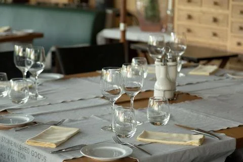 Elegant table set Stock Photos