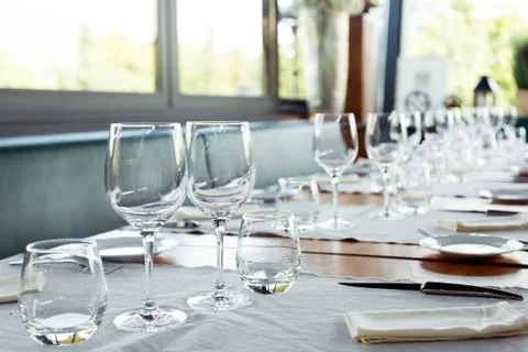 Elegant table set Stock Photos