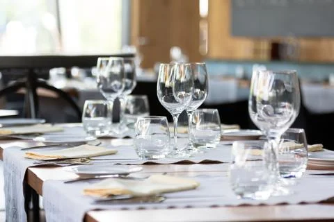 Elegant table set Stock Photos