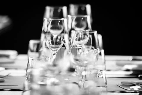 Elegant table set Foto stock