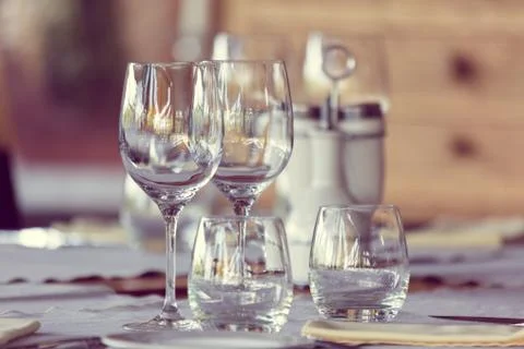 Elegant table set Stock Photos