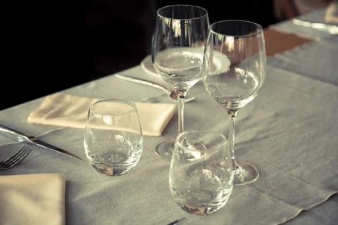 Elegant table set Stock Photos