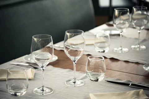 Elegant table set Stock Photos