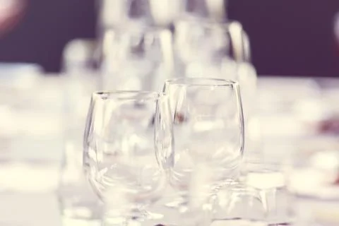 Elegant table set Foto stock