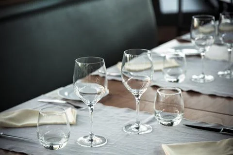 Elegant table set Stock Photos