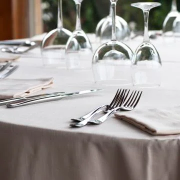 Elegant table set Stock Photos
