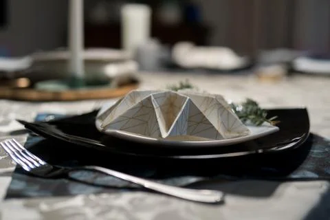 Elegant table setting Stock Photos