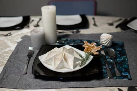 Elegant table setting Foto stock