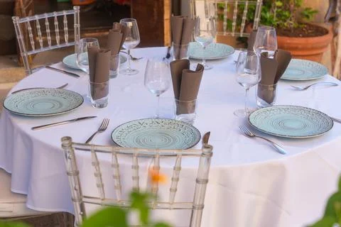 Elegant Table Setting 写真素材