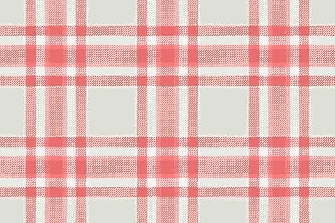 This elegant tartan pattern features a sophisticated blend of soft coral pink Stock Illustration
