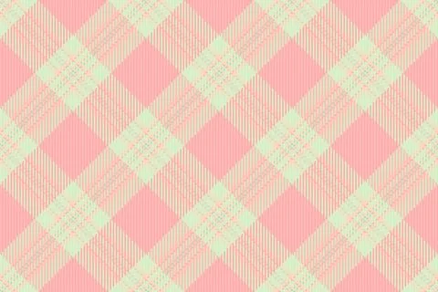 Elegant tartan pattern with light pink and mint green hues. Ideal for textile Illustrazione stock