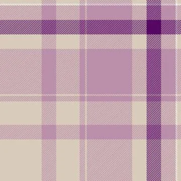 Elegant tartan pattern in soft purples and beige. Versatile for backgrounds,  Stock Illustration