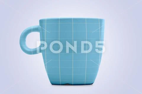 Elegant tea or cafe mug isolated. Plantilla PSD