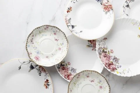 The elegant tea party composition Stock Photos