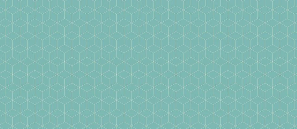 Elegant teal geometric pattern. Subtle, repeating cube design perfect for web 스톡 일러스트