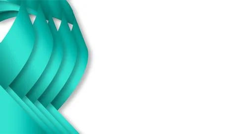 Elegant Teal Wave Abstract Background for National Senior Citizens Day Events Stock Illustration