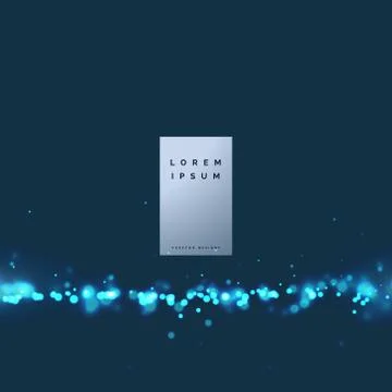 Elegant technology particle vector background Stock Illustration