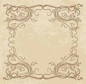 Elegant text frames. Stock Illustration