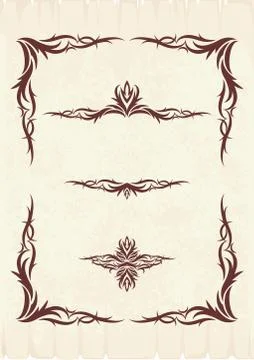 Elegant text frames. イラスト素材