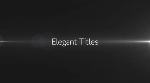 Elegant Text Titles Trailer - Black and White Light Transition Animation Intro Stock After Effects