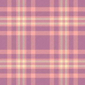 Elegant textile pattern featuring a pink and peach plaid design. Ideal for ba 库存插图