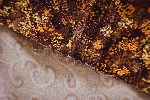 Elegant textile patterns with warm tones Stock Photos
