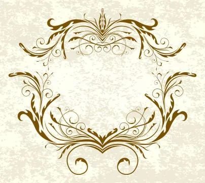 Elegant texts frame. 库存插图
